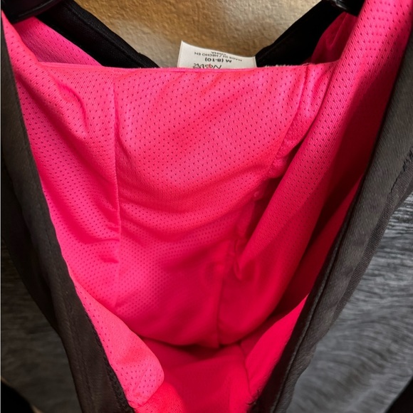 DANSKIN NWOT Pink Black And Gray Hoodie Hooded Sweatshirt Jacket Coat Dri Layer - Picture 5 of 14